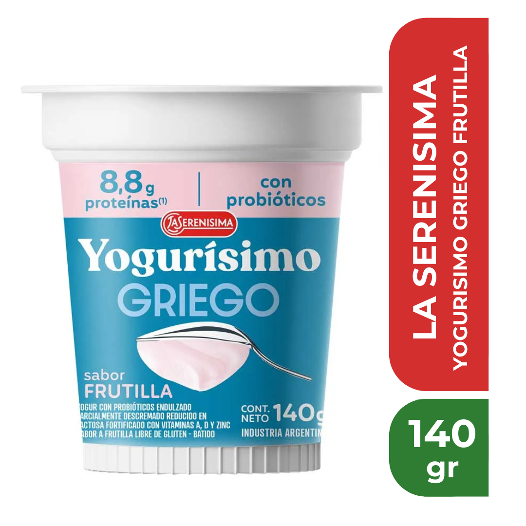 LA SERENISIMA YOGURISIMO GRIEGO FRUTILLA 140gr
