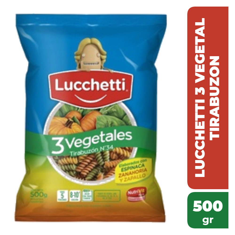 LUCCHETTI 3 VEGETAL TIRABUZON 500gr