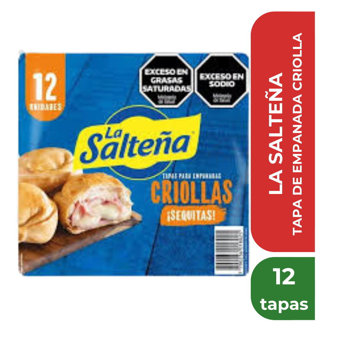 LA SALTEÑA TAPA EMPANADAS CRIOLLA 12 tapas