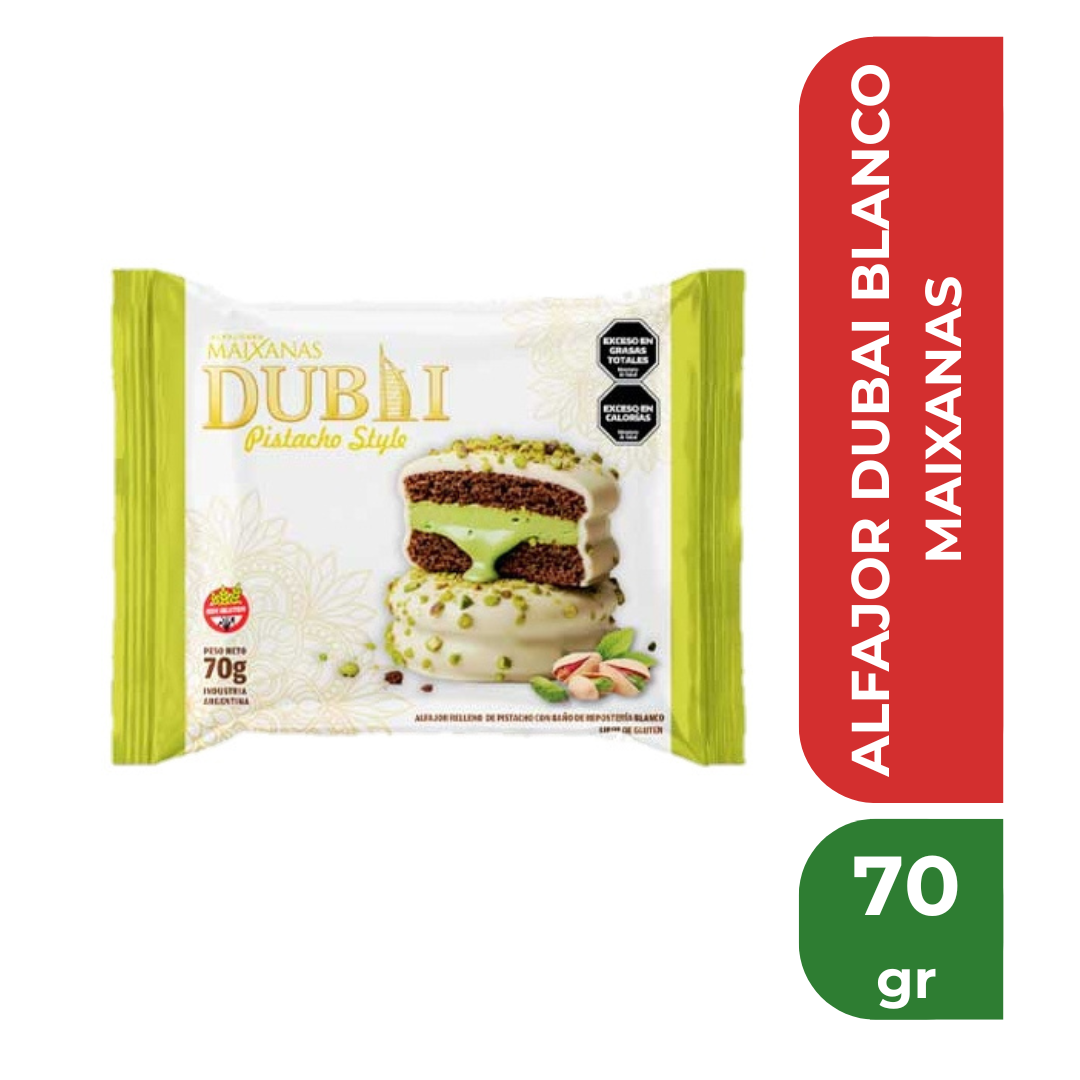 MAIXANAS ALFAJOR DUBAI BLANCO 70gr