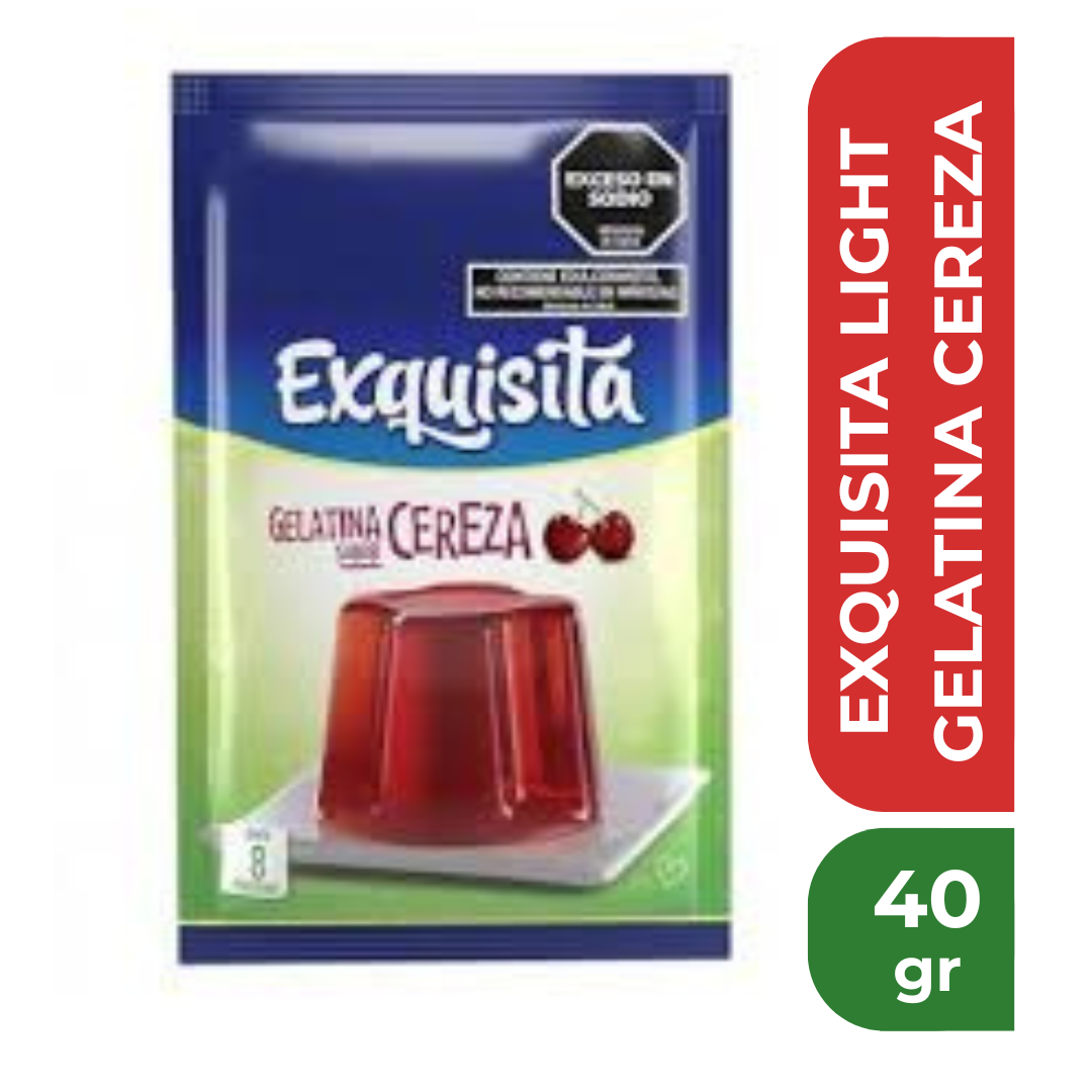 EXQUISITA GELATINA LIGHT CEREZA