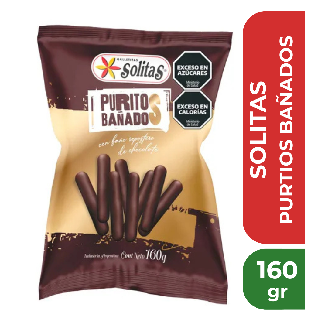 SOLITAS PURITOS BAÑADOS 160gr