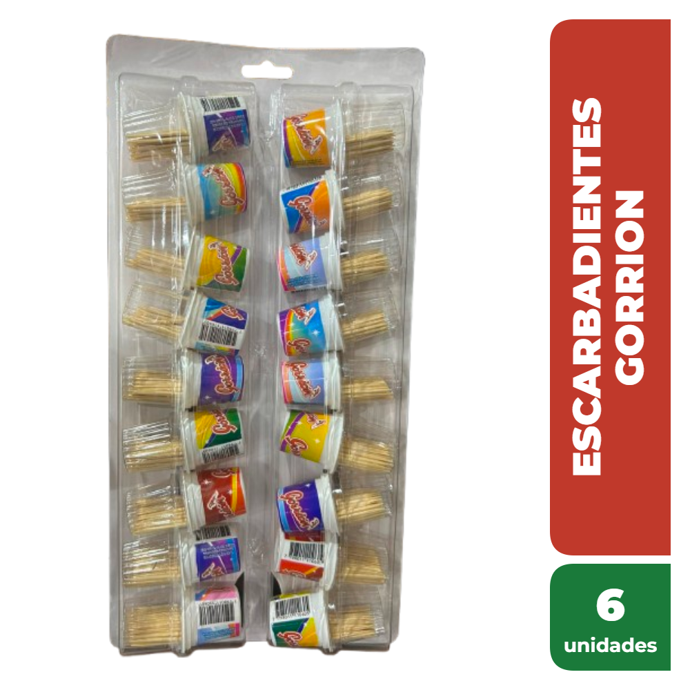 GORRION ESCARBADIENTES x 6