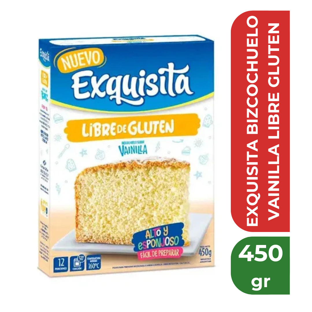 EXQUISITA BIZCOCHUELO VAINILLA LIBRE GLUTEN