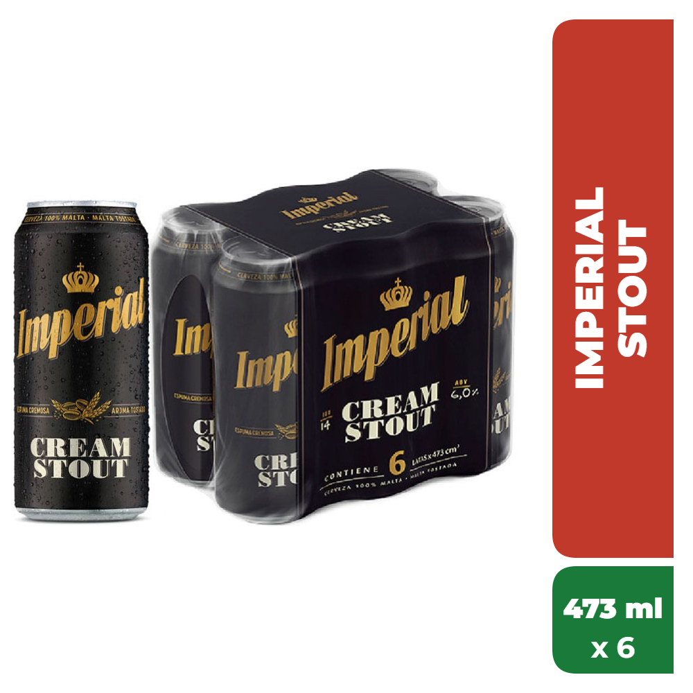 IMPERIAL CERVEZA STOUT 473ml x6