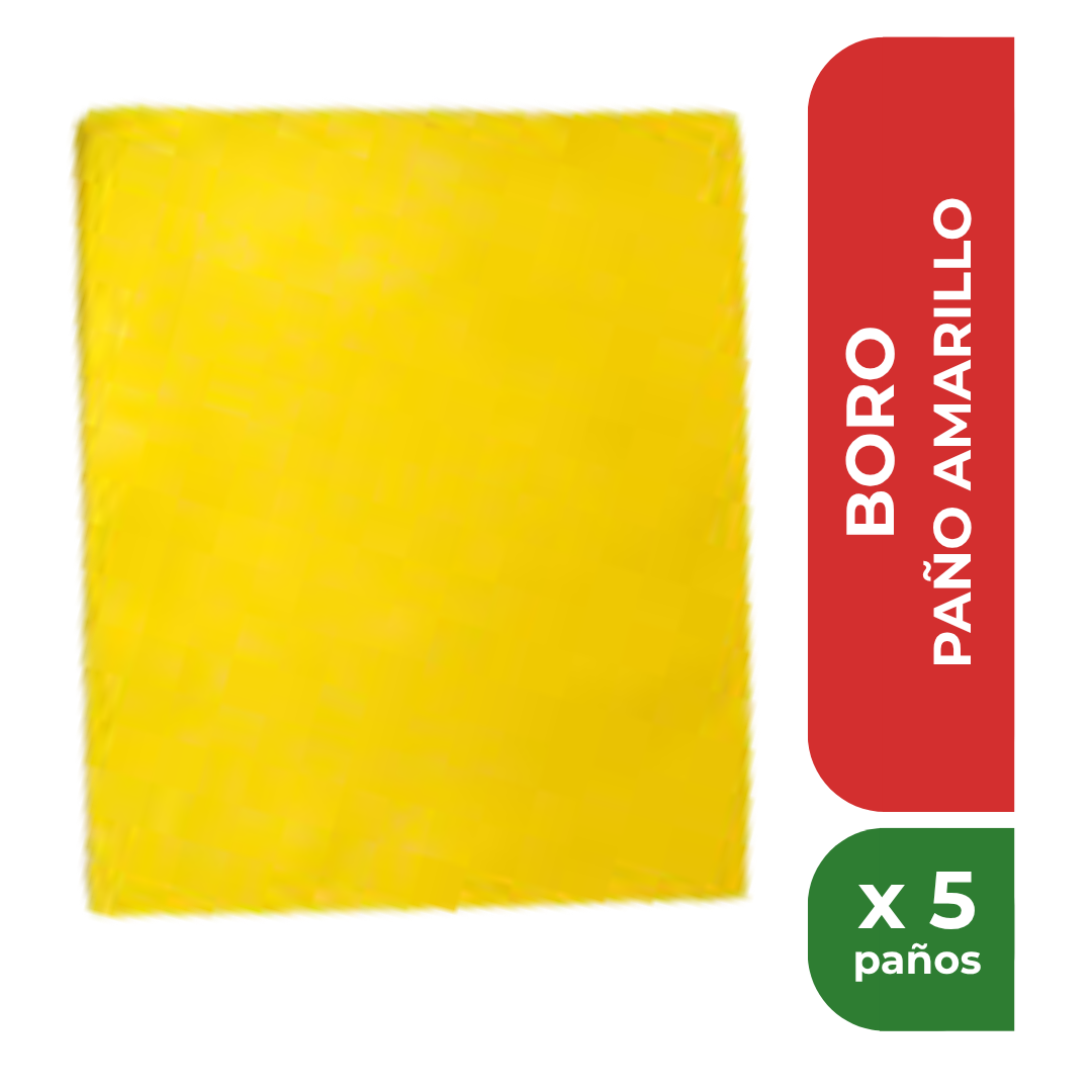 BORO PAÑO AMARILLO x5 paños