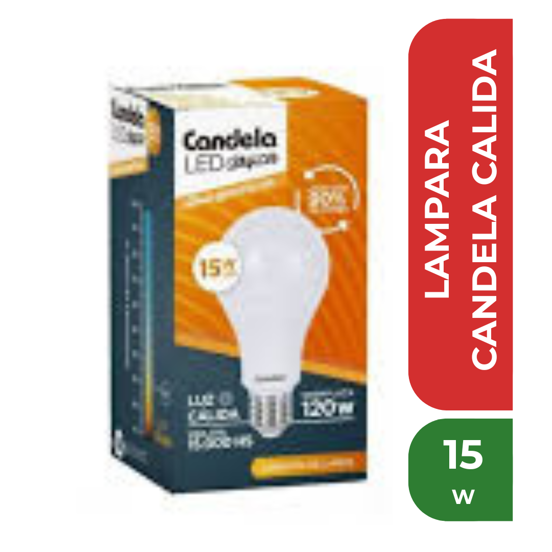 CANDELA LAMPARA CALIDA 15w