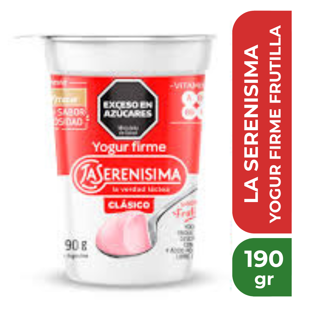 LA SERENISIMA YOGUR FIRME FRUTILLA 190gr