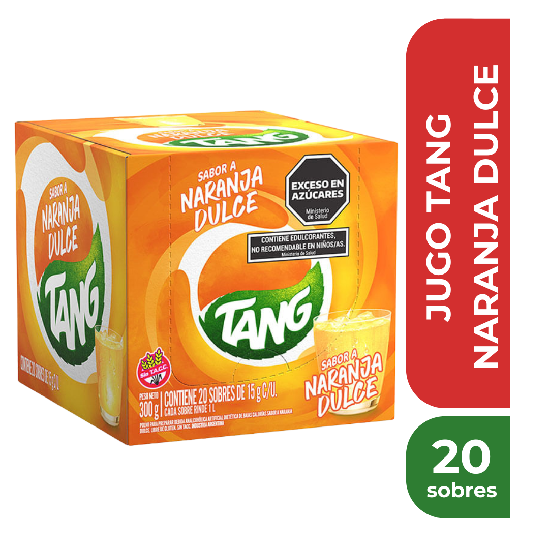 TANG JUGO EN POLVO NARANJA DULCE x20