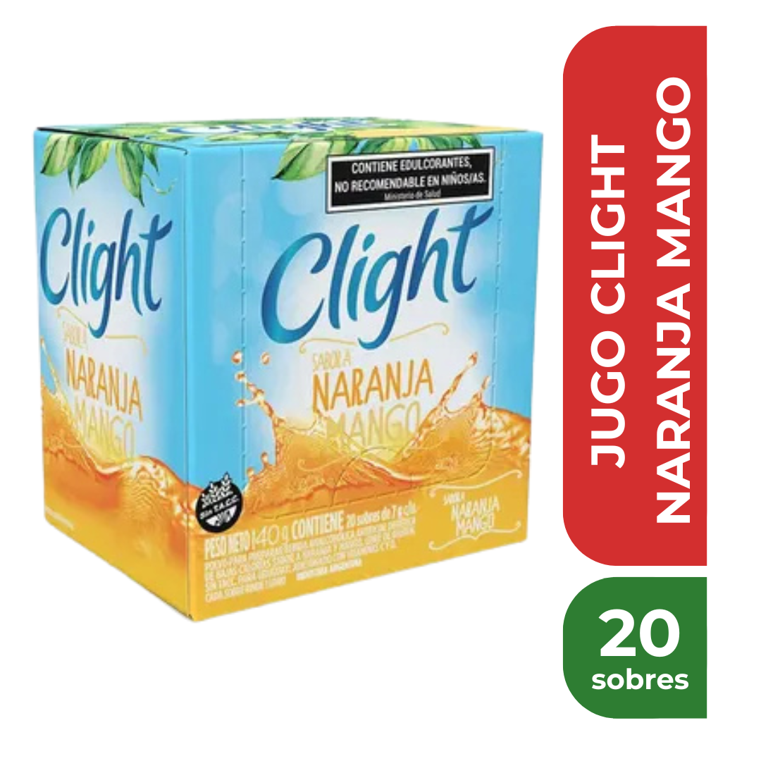 CLIGHT JUGO EN POLVO NARANJA MANGO X20