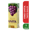 UVITA VINO TINTO DULCE 1Litro