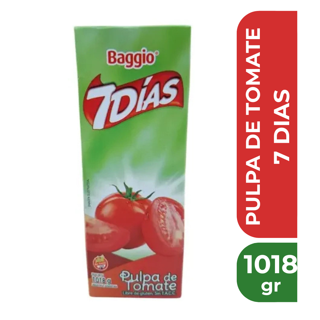 7 DIAS PULPA DE TOMATE 1018gr