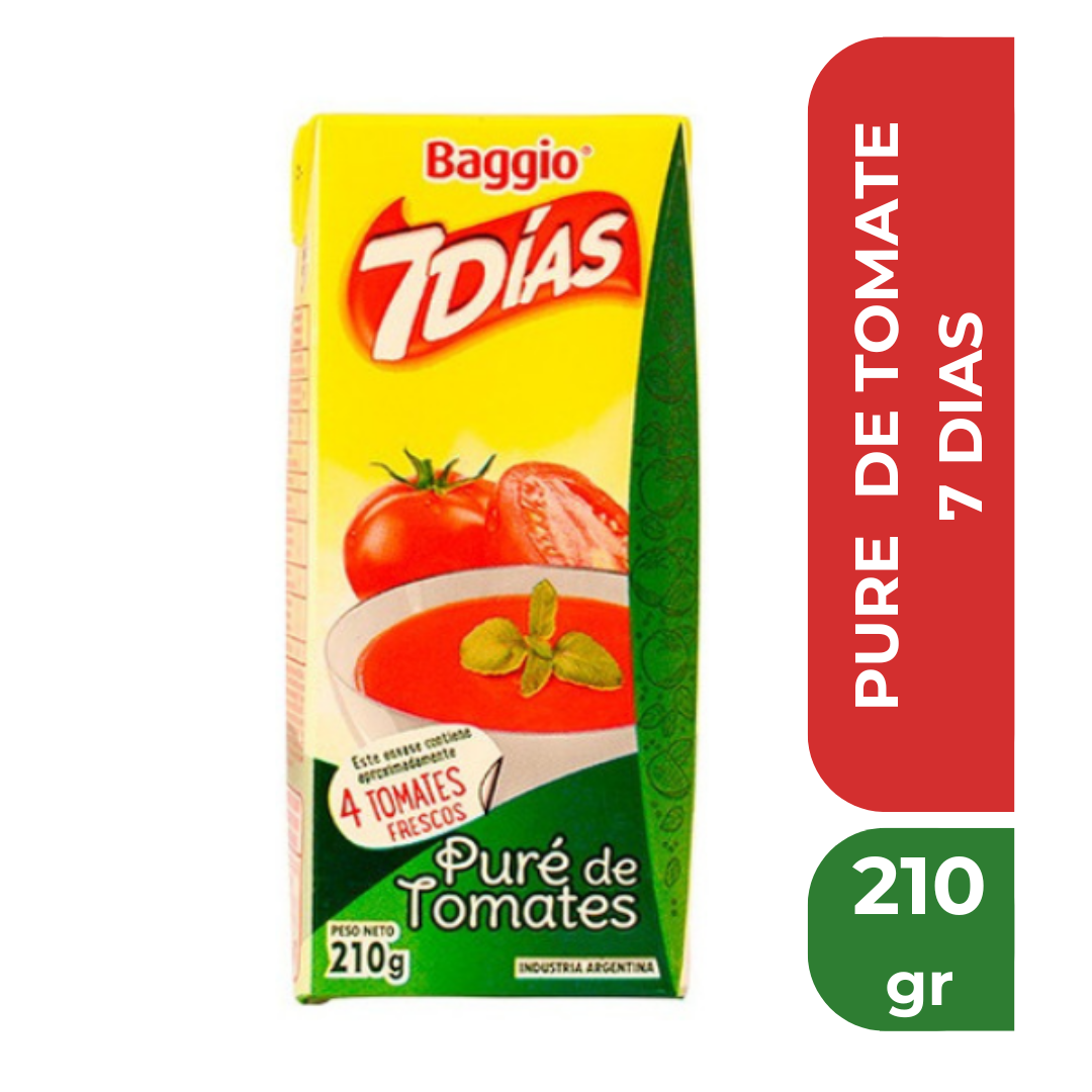 7 DIAS PURE DE TOMATE 210gr