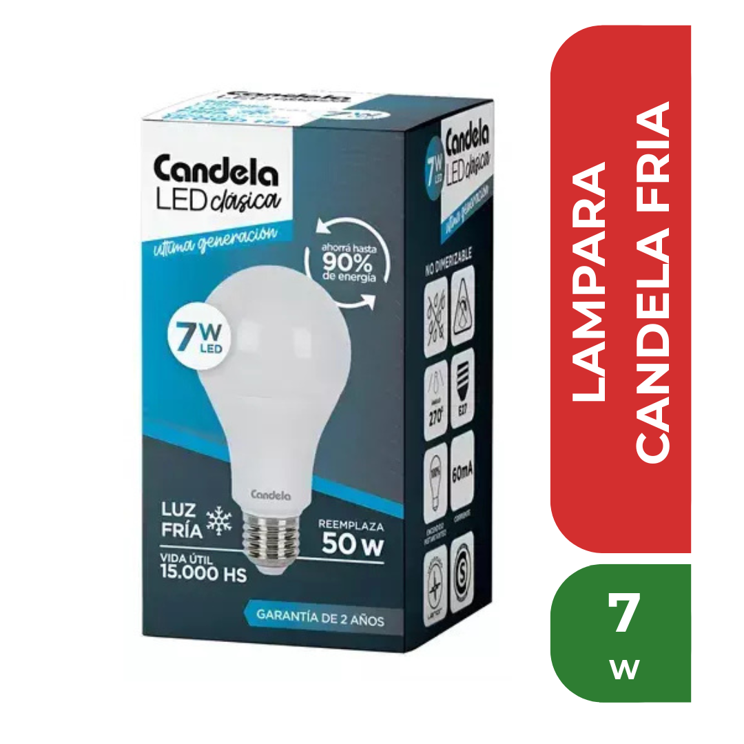 CANDELA LAMPARA FRIA 7w