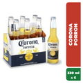 CORONA CERVEZA PORRON 330ml x6