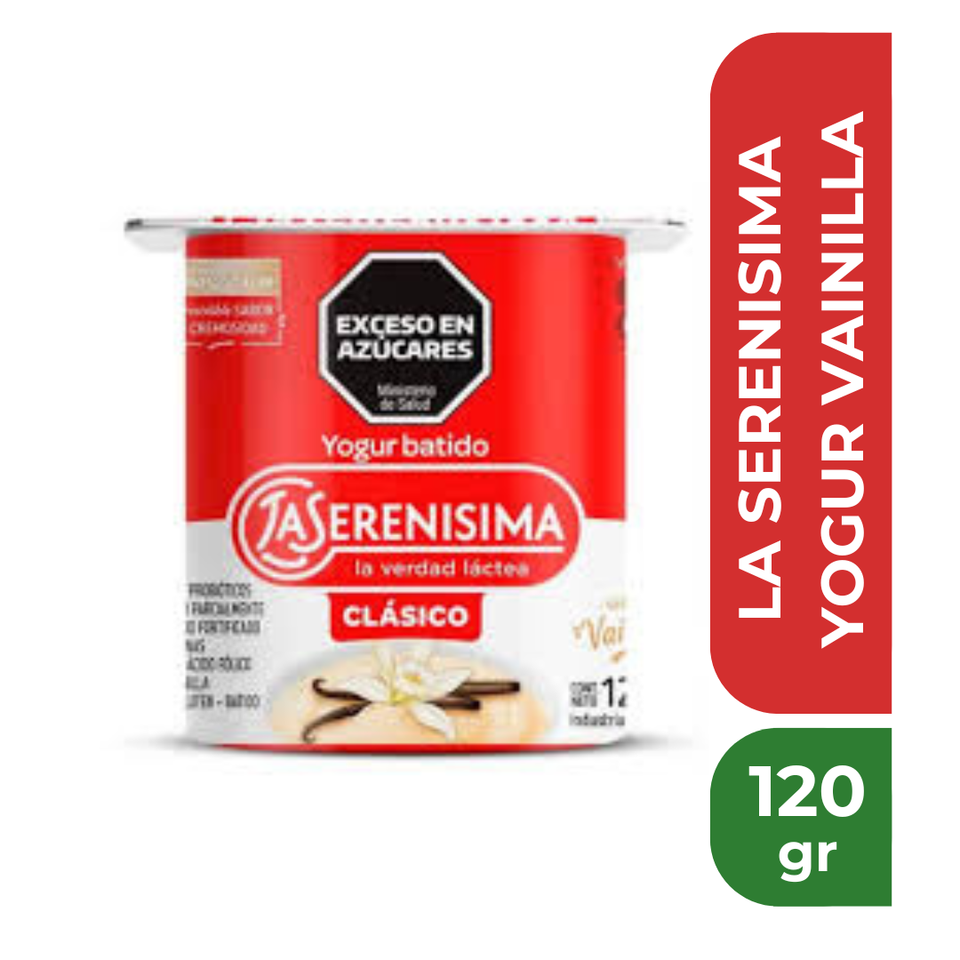 LA SERENISIMA YOGUR VAINILLA 120gr