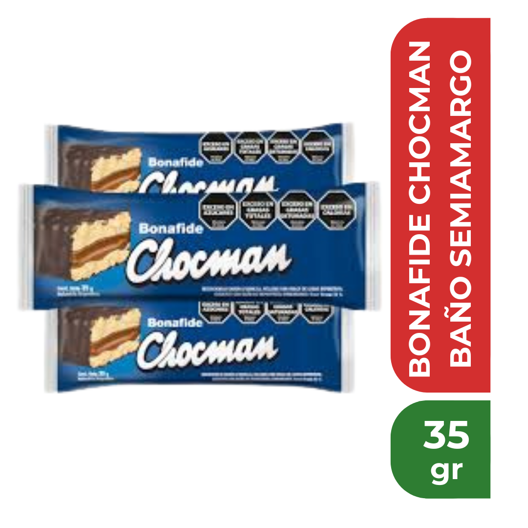 BONAFIDE CHOCMAN BAÑO SEMIAMARGO 35gr