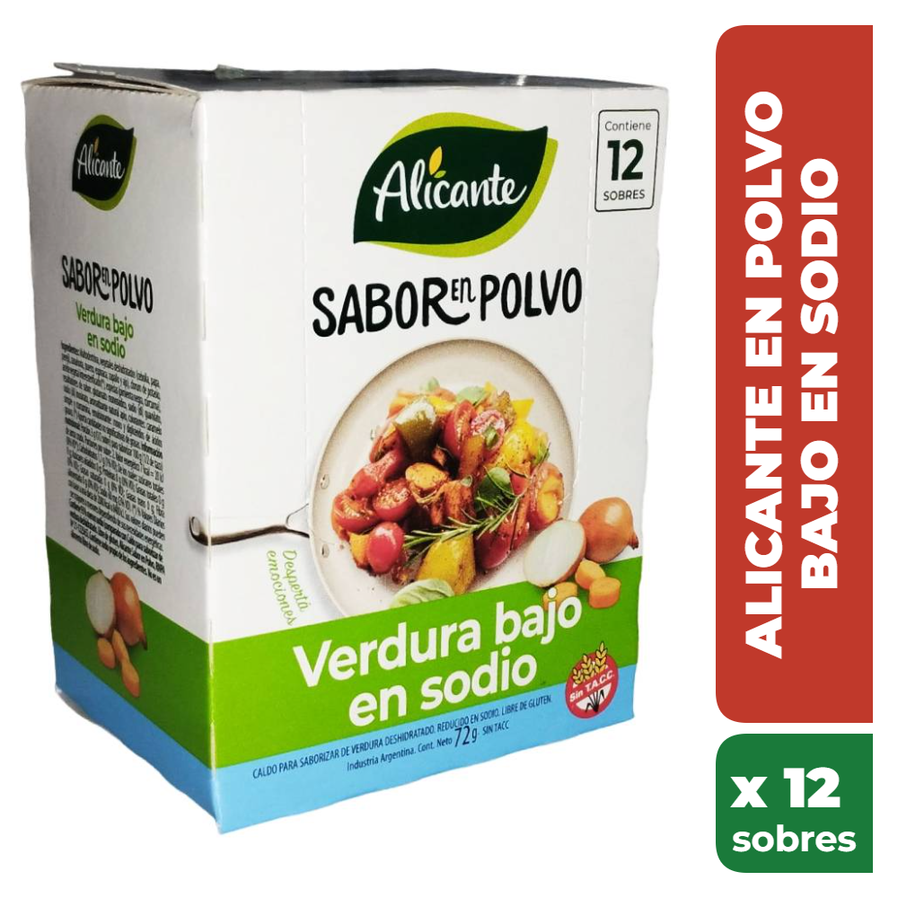 ALICANTE EN POLVO BAJO EN SODIO x12 sobres