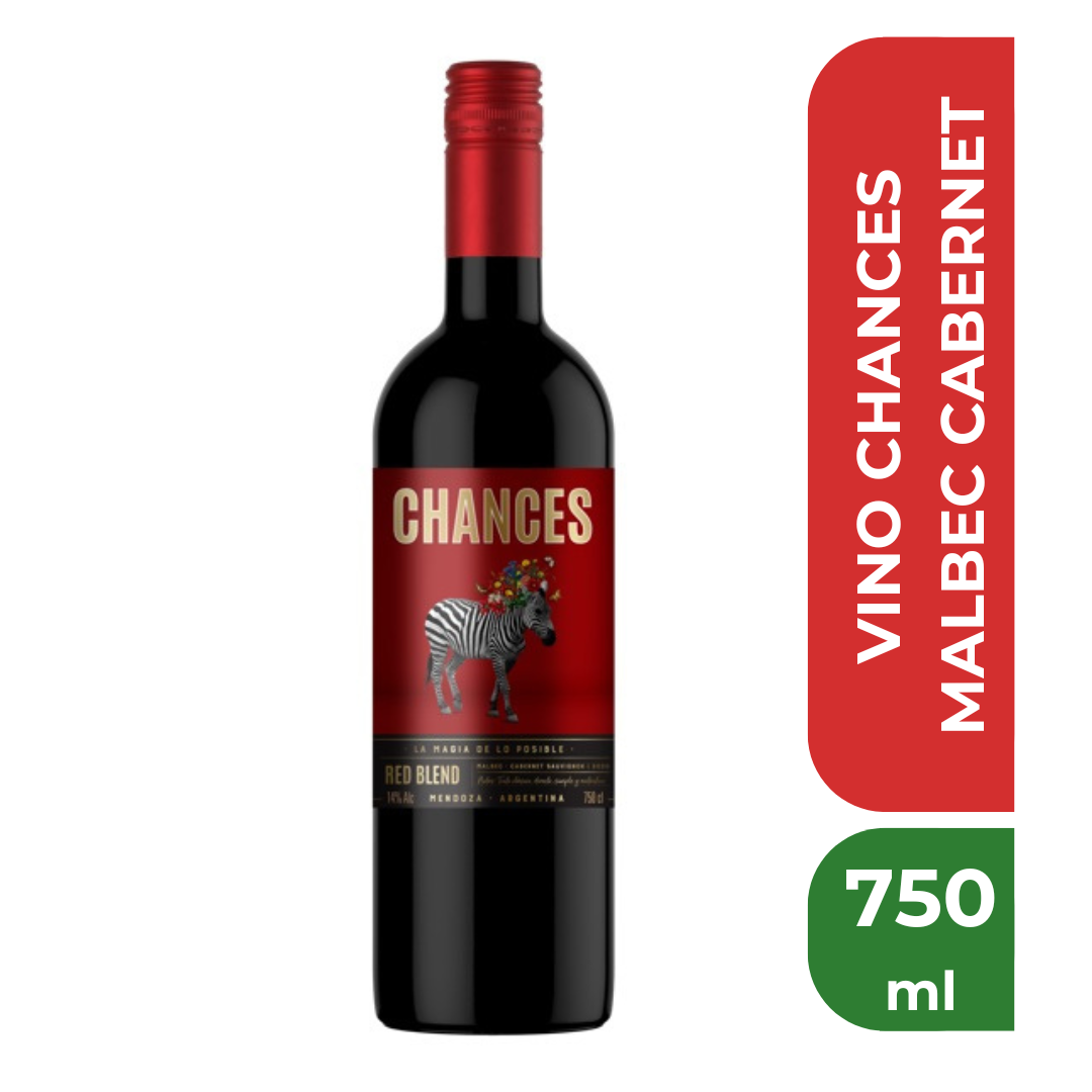 CHANCES VINO MALB/CABER 750ml