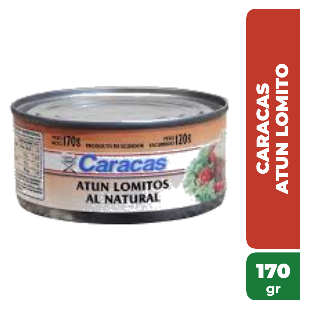 CARACAS ATUN LOMITO NATURAL 170gr