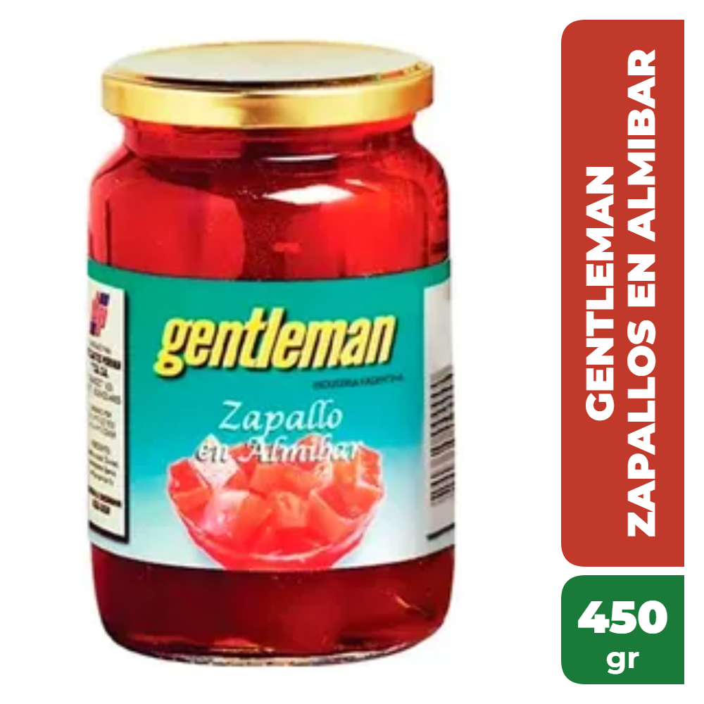 GENTLEMAN ZAPALLOS ALMIBAR EN FRASCO 450gr