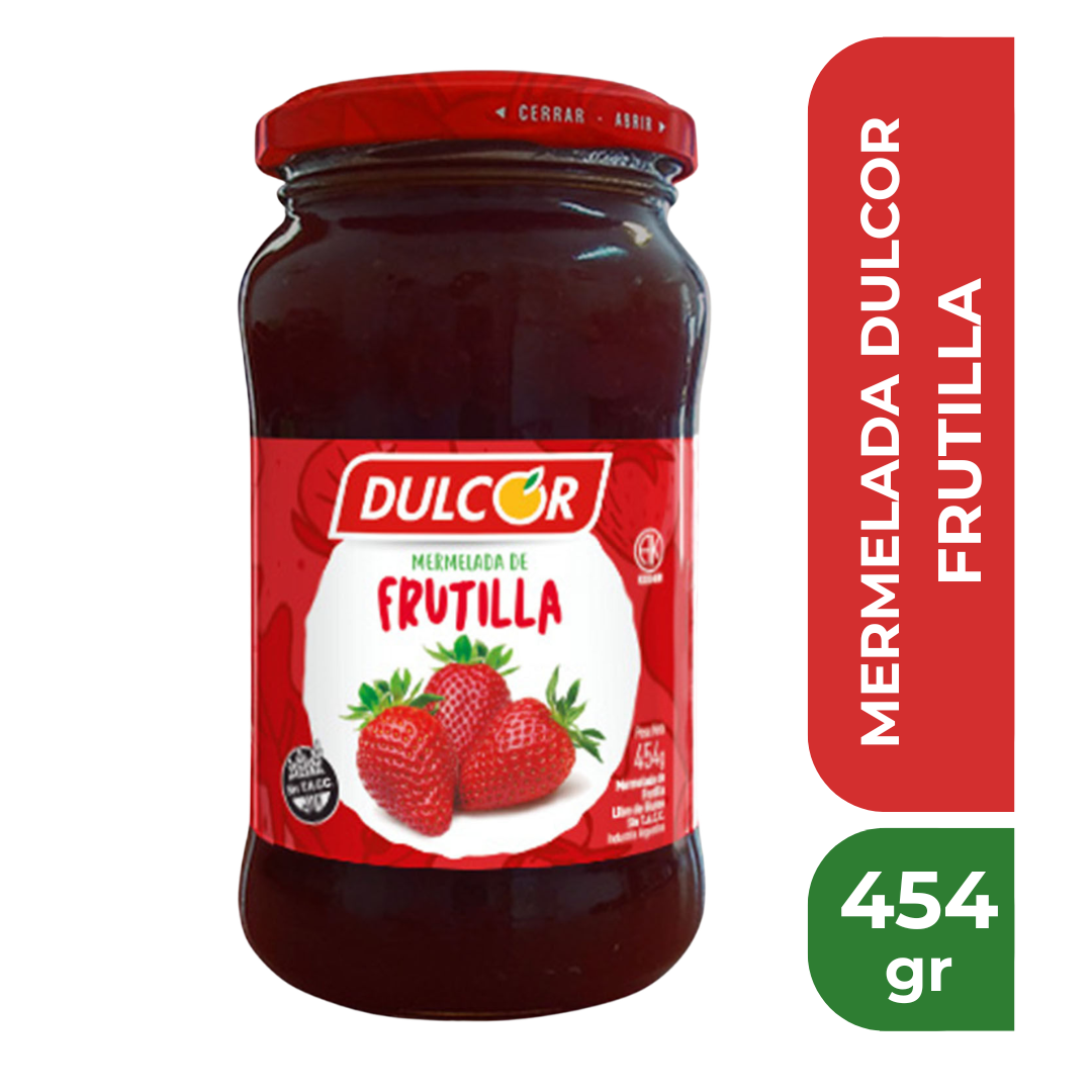 DULCOR MERMELADA FRUTILLA 454gr