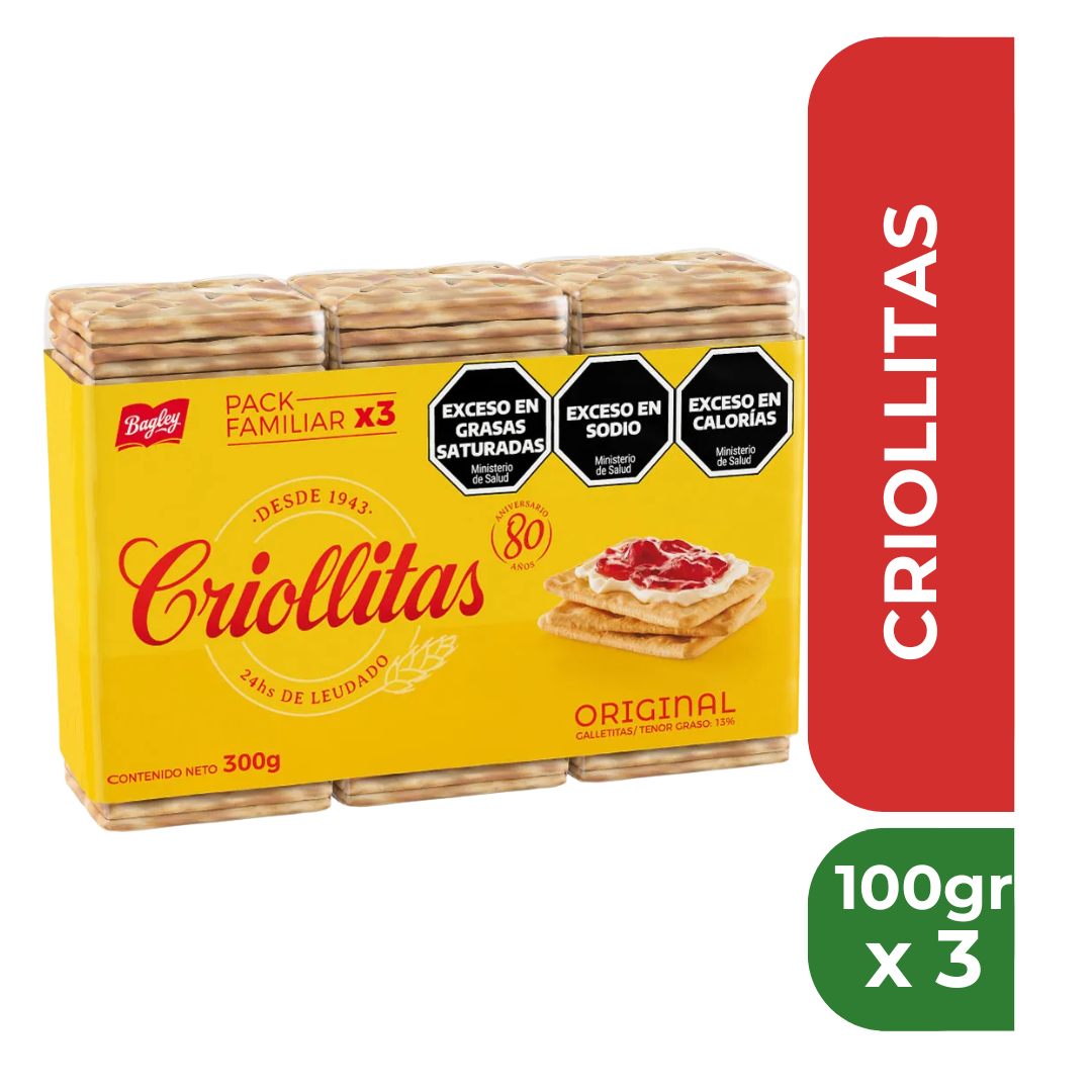 CRIOLLITAS 100gr x3u