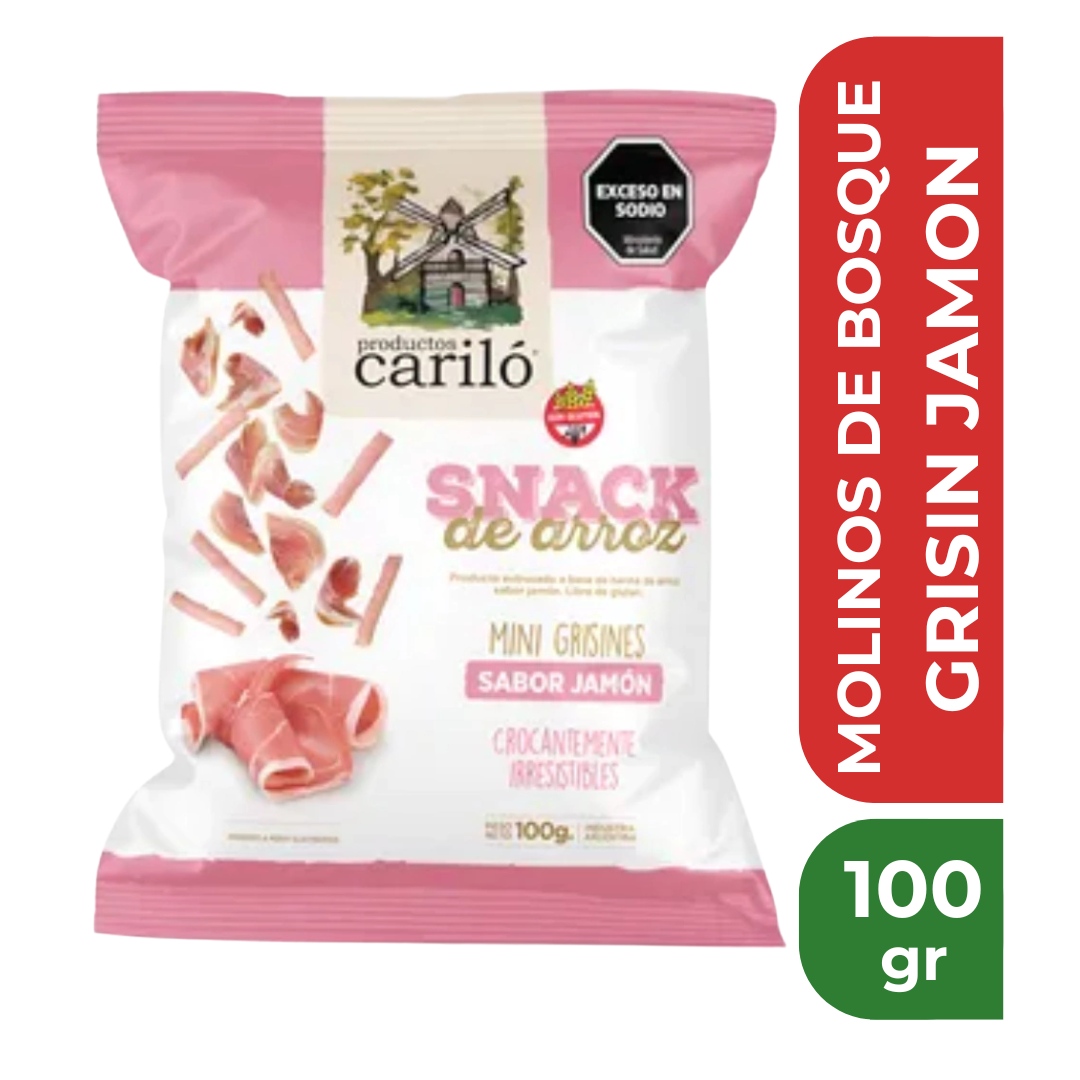MOLINOS DE BOSQUE MINI GRISIN JAMON 100gr