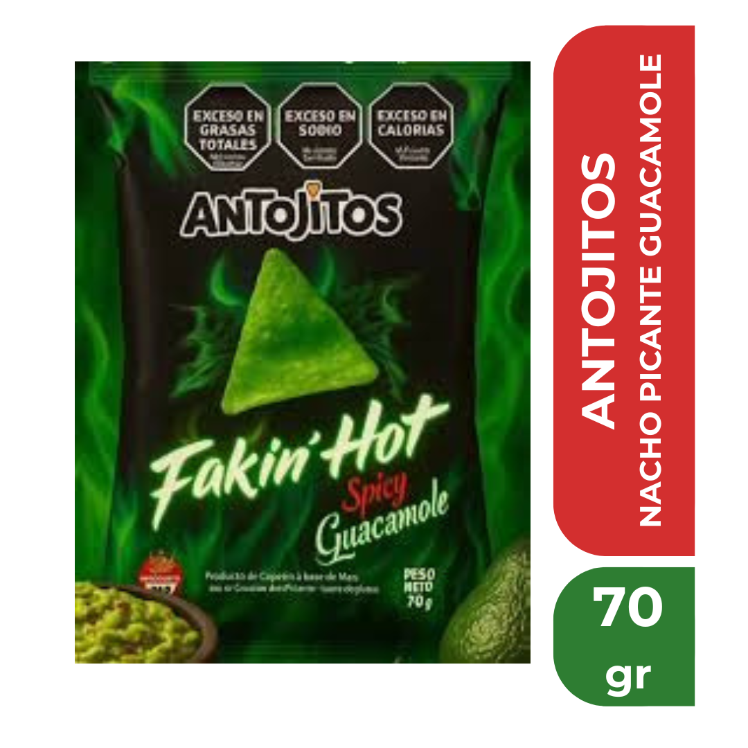 ANTOJITOS NACHO PICANTE GUACAMOLE 70gr