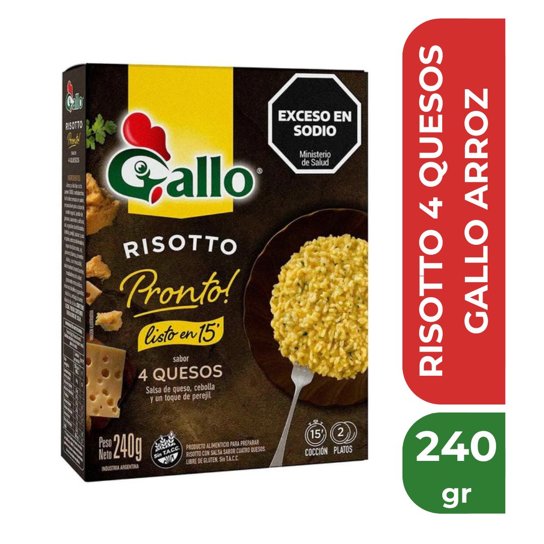 GALLO ARROZ PREPARADO 4 QUESOS 240gr