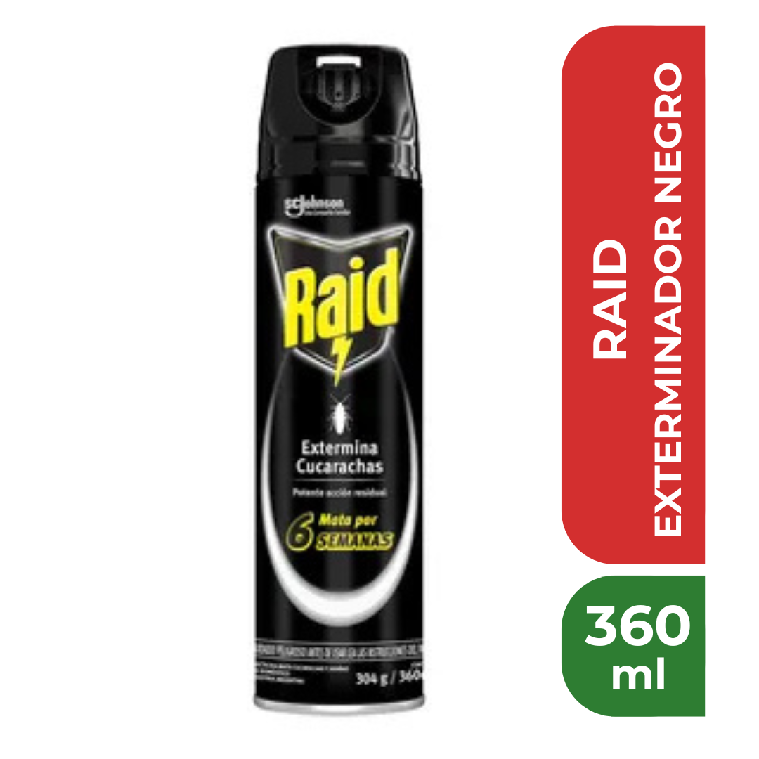 RAID EXTERMINADOR NEGRO 360ml