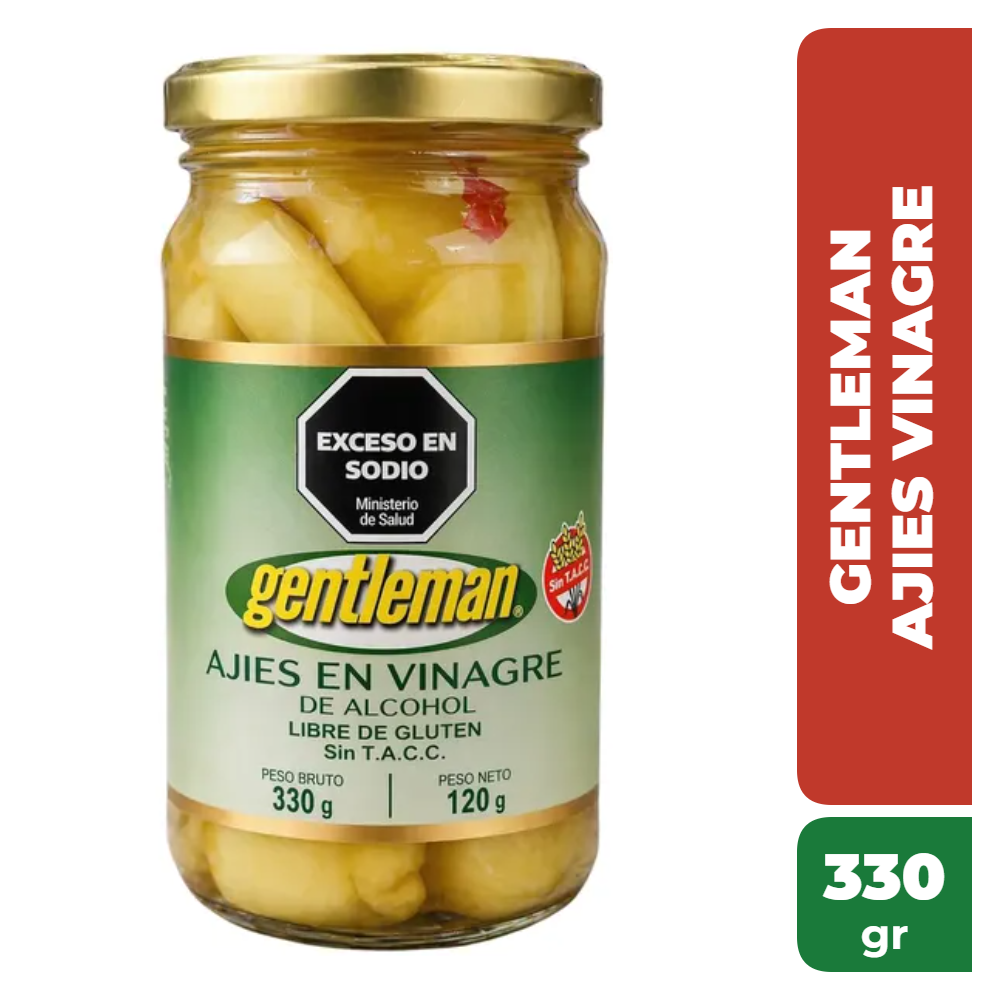 GENTLEMAN AJIES VINAGRE EN FRASCO 330gr