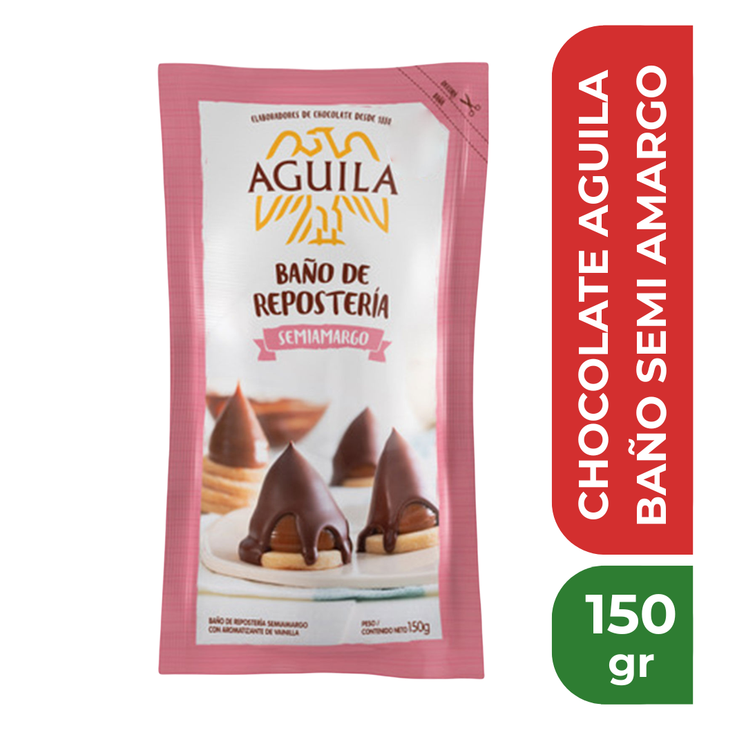 CHOCOLATE AGUILA BAÑO SEMI AMARGO 150gr