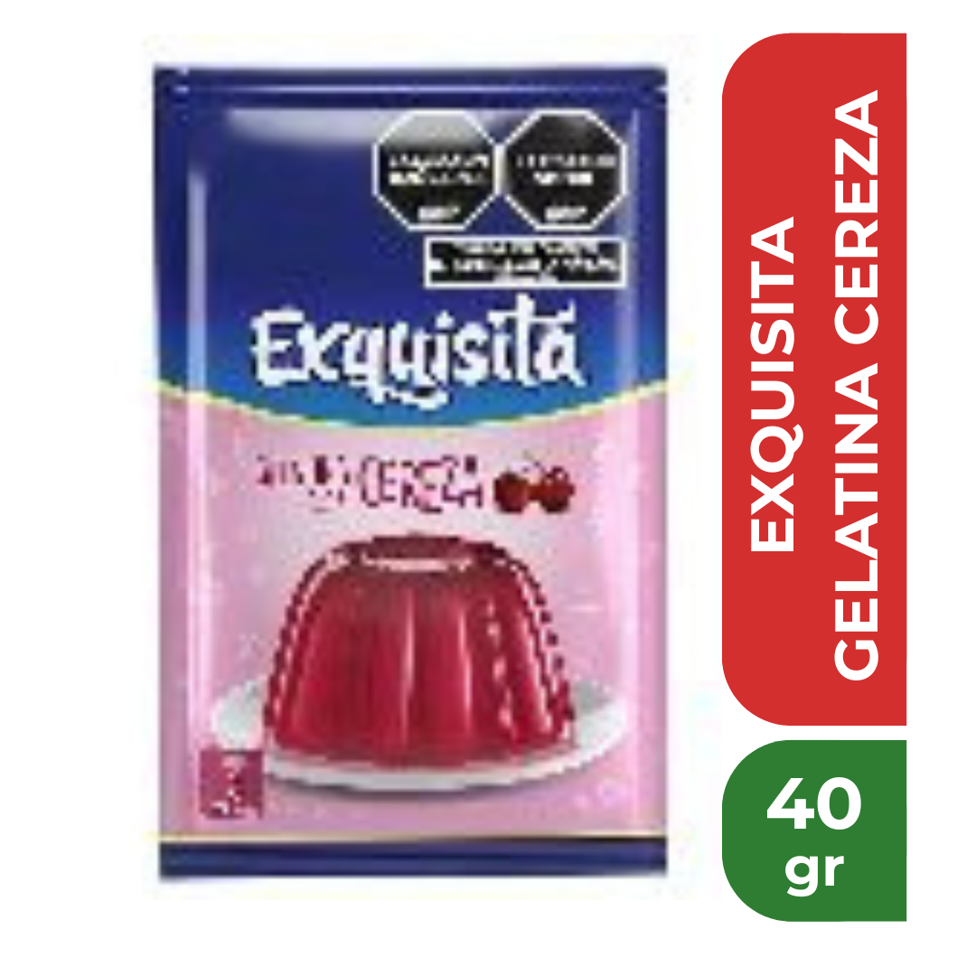 EXQUISITA GELATINA CEREZA 40gr