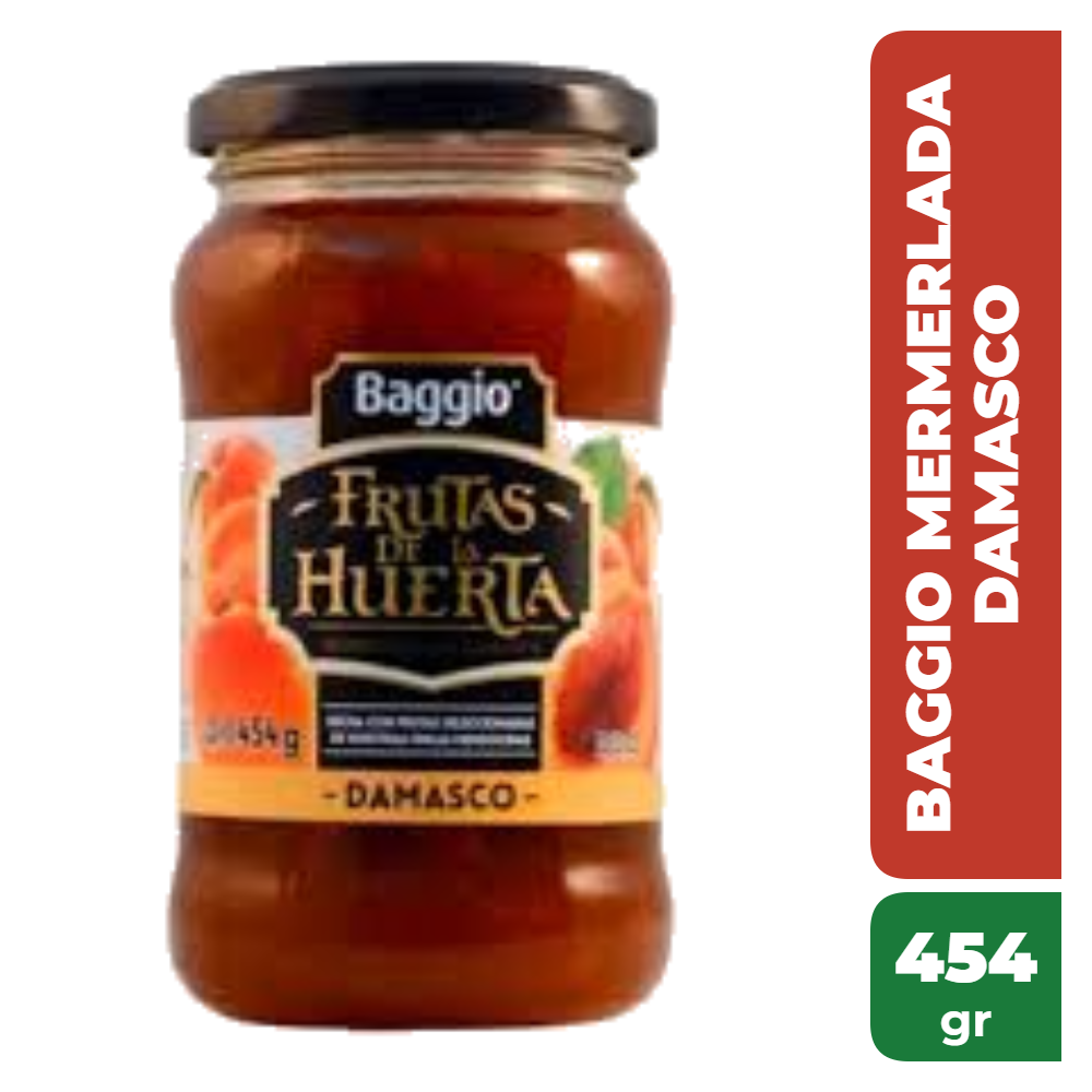 BAGGIO MERMELADA DAMASCO 450gr