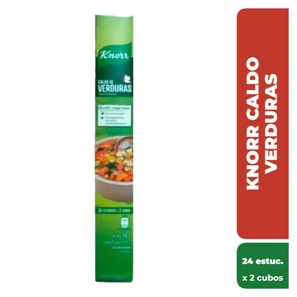 KNORR CALDO VERDURAS 24 Estuch x 2cubos