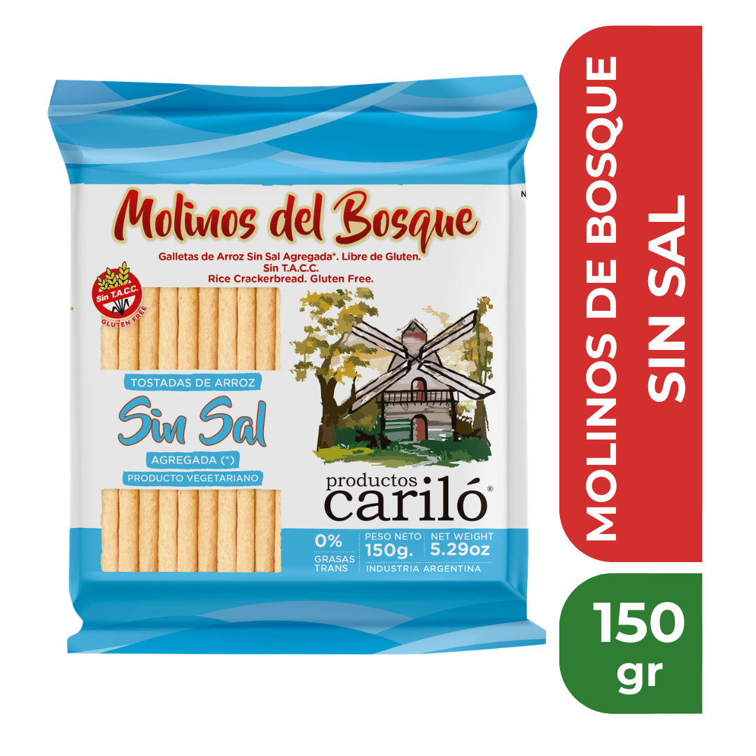 MOLINOS DE BOSQUE SIN SAL 150gr