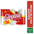 ELEGANTE ROLLO DE COCINA 50 PAÑOS x 3rollos