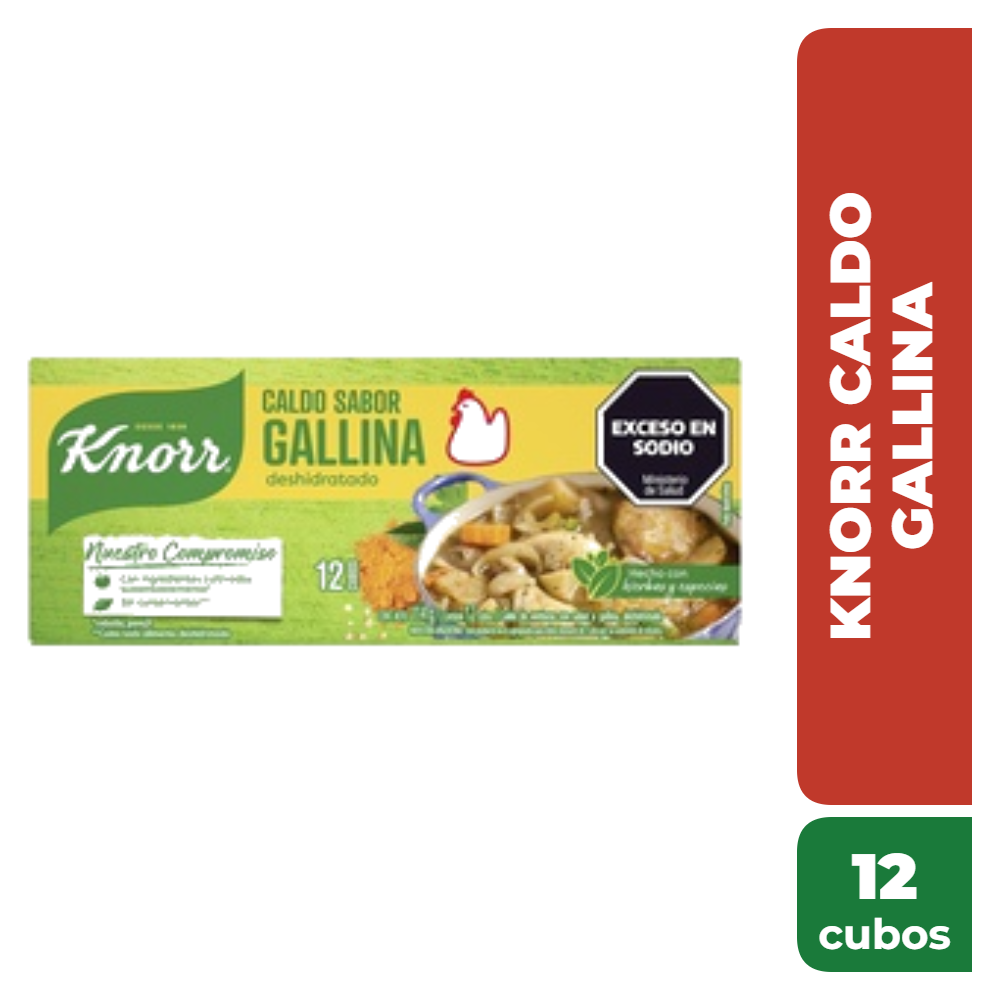 KNORR CALDO GALLINA x12cubos