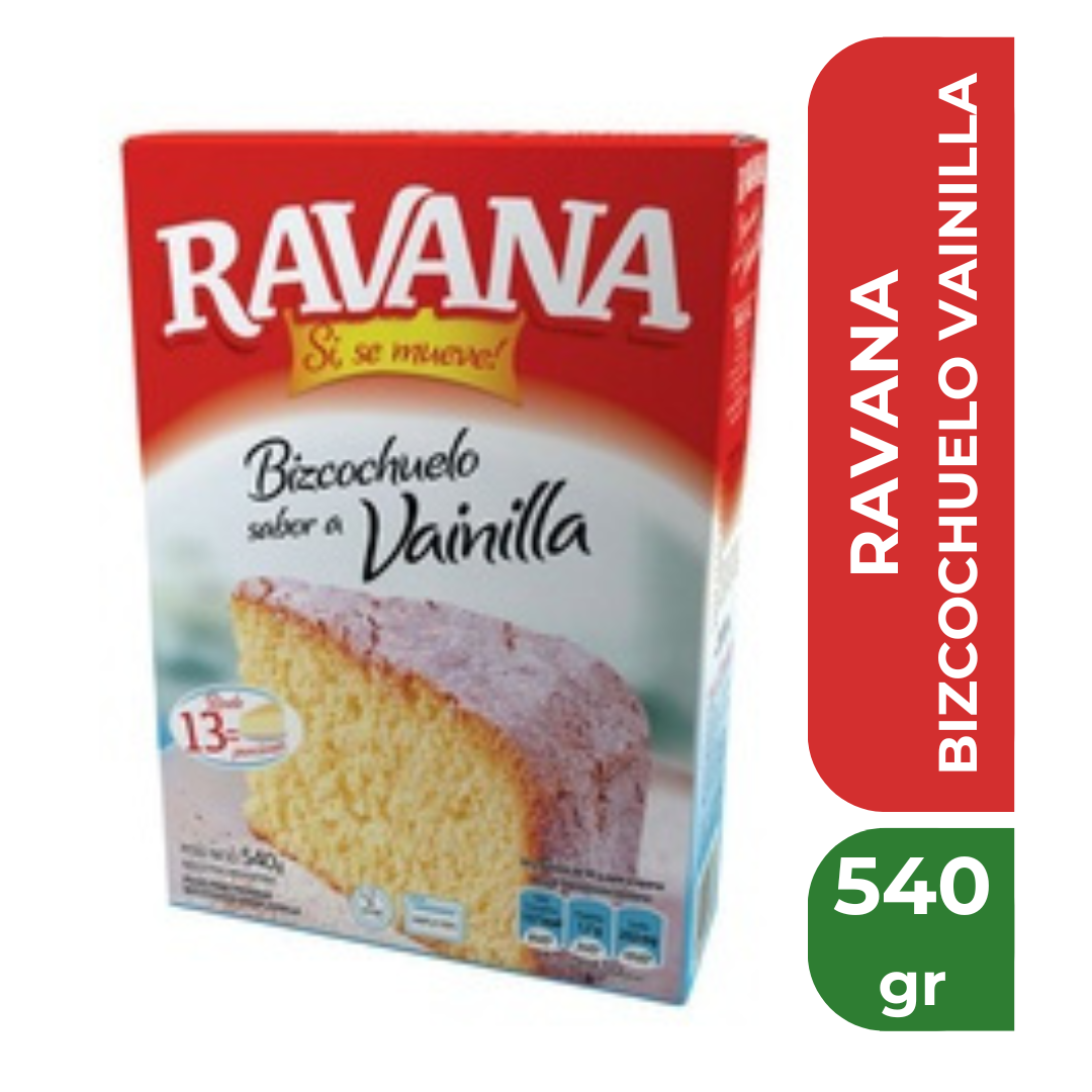 RAVANA BIZCOCHUELO VAINILLA
