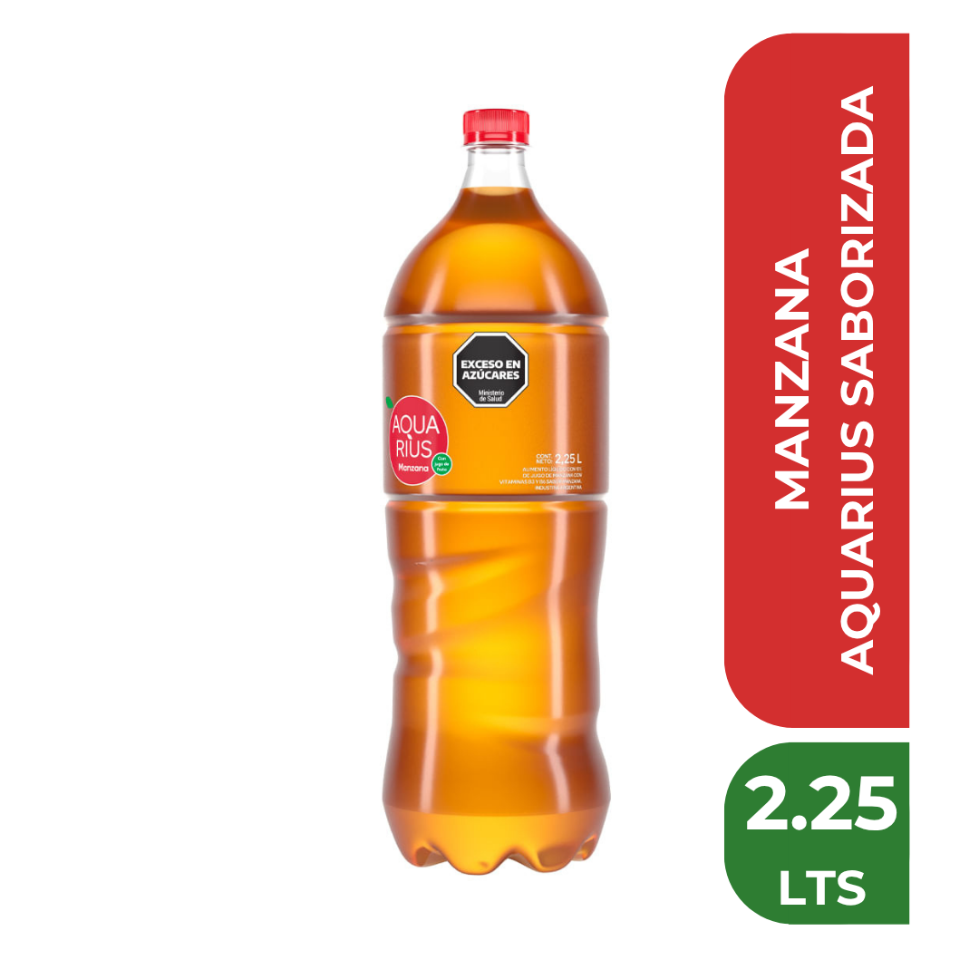 AQUARIUS SABORIZADA 2.25 LTS MANZANA