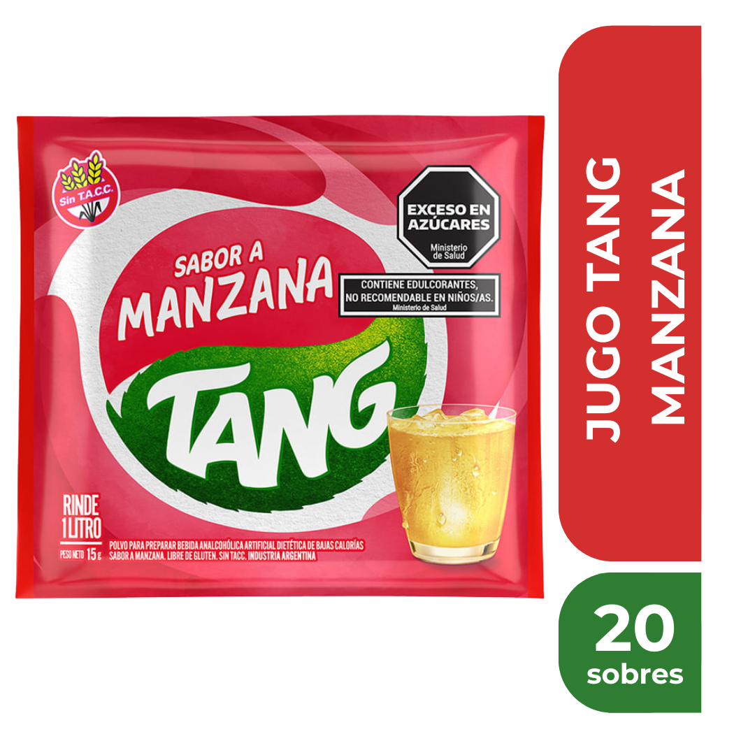 TANG JUGO EN POLVO MANZANA x20