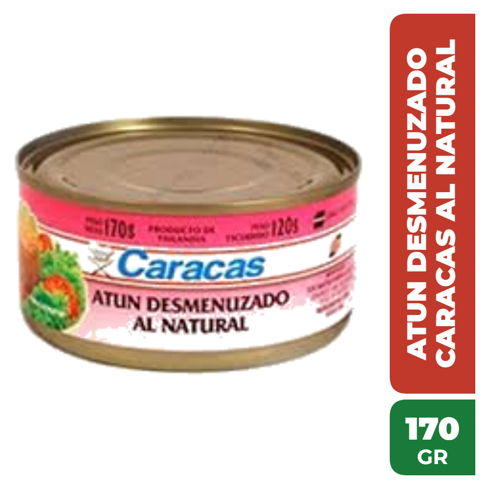 CARACAS ATUN DESMENUZADO AL NATURAL 170gr