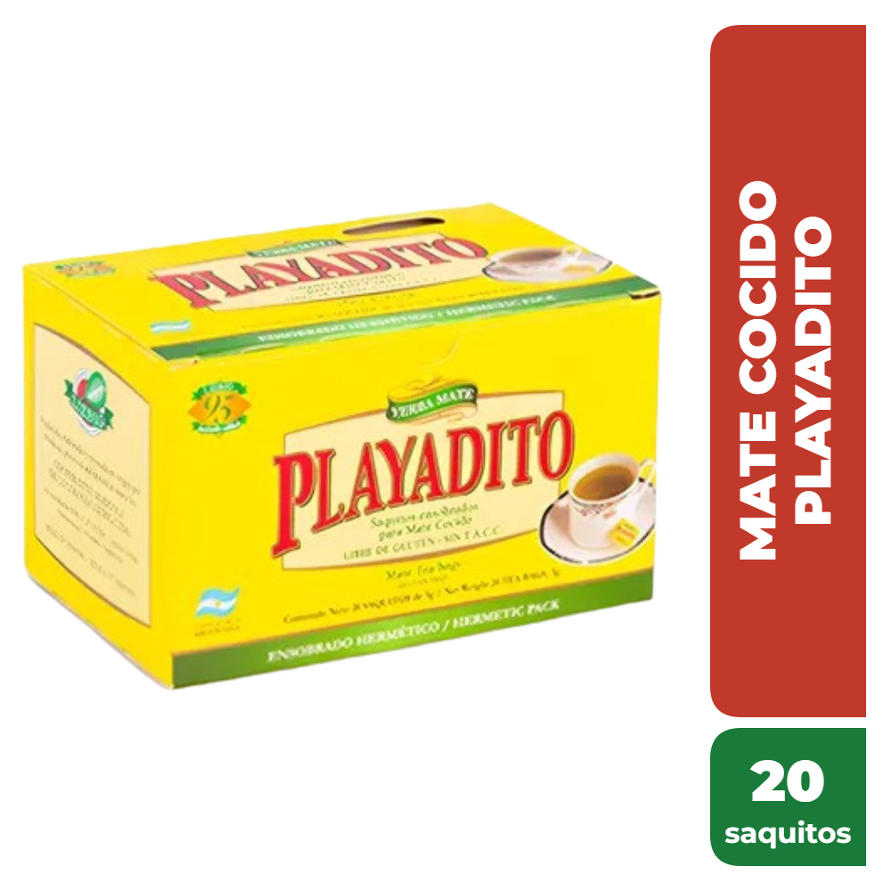 PLAYADITO MATE COCIDO x20 saquitos