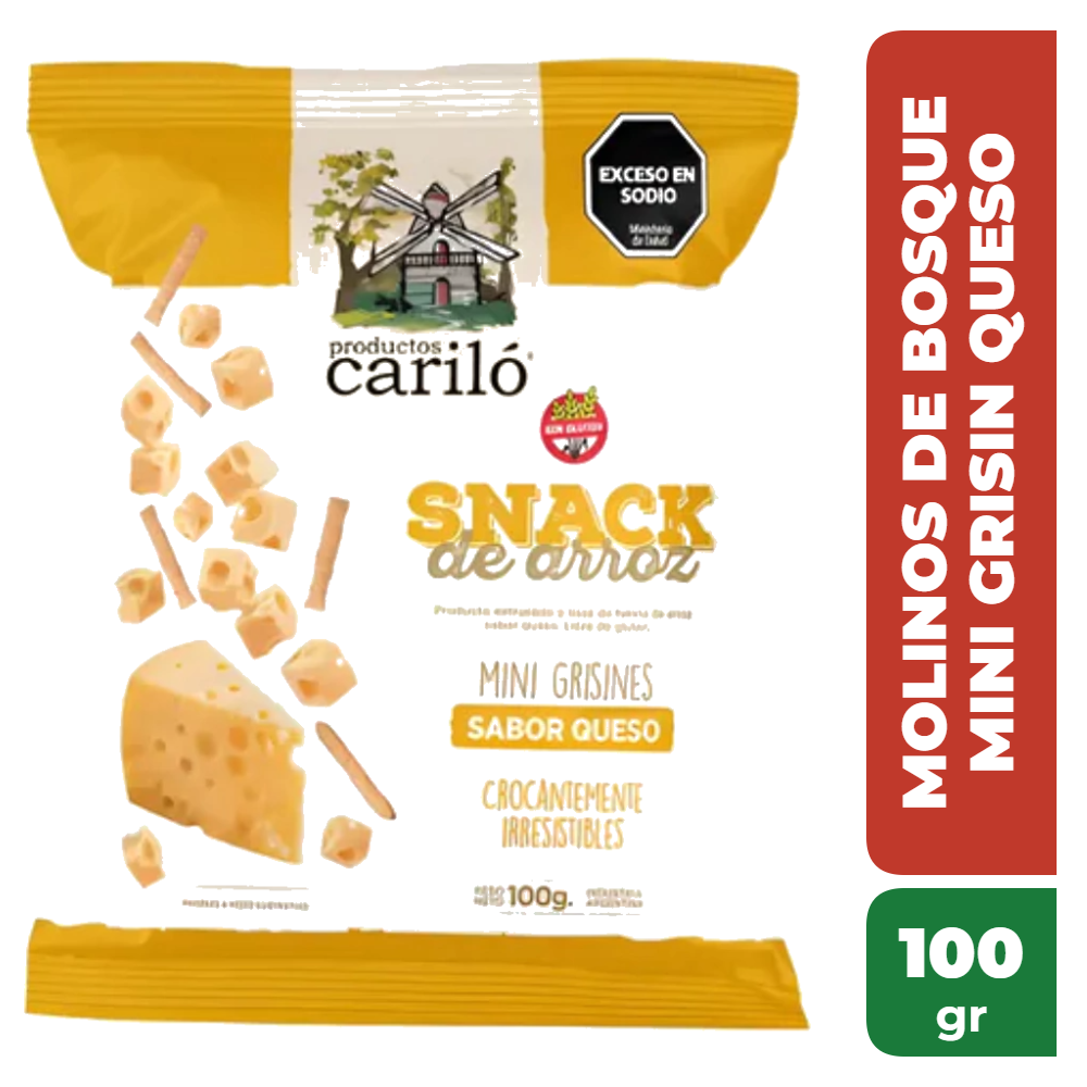 MOLINOS DE BOSQUE MINI GRISIN QUESO 100gr