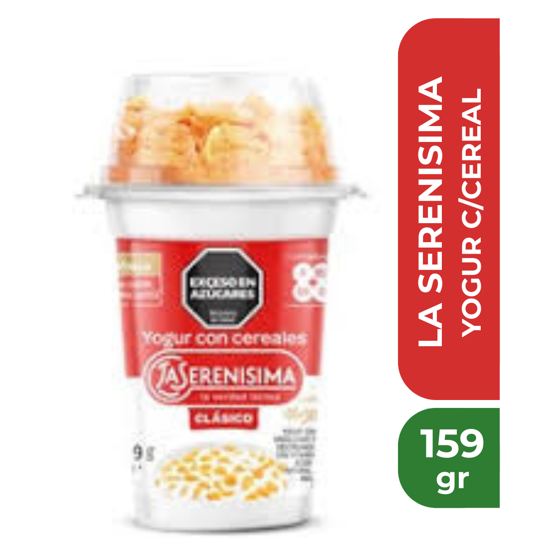 LA SERENISIMA YOGUR C/CEREAL 159gr