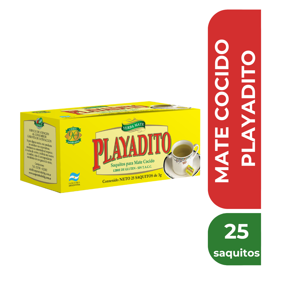 PLAYADITO MATE COCIDO x 25saq