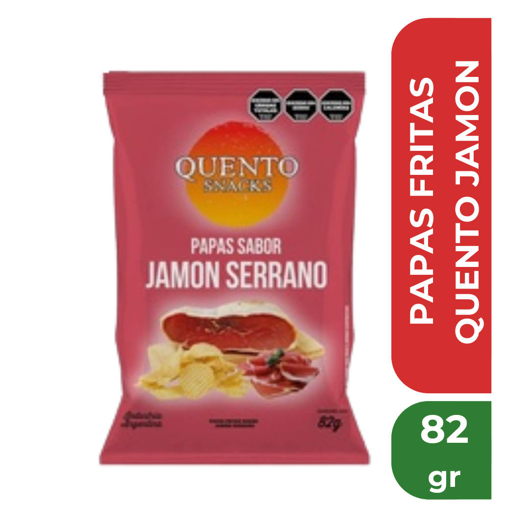 QUENTO PAPAS FRITAS JAMON 82gr