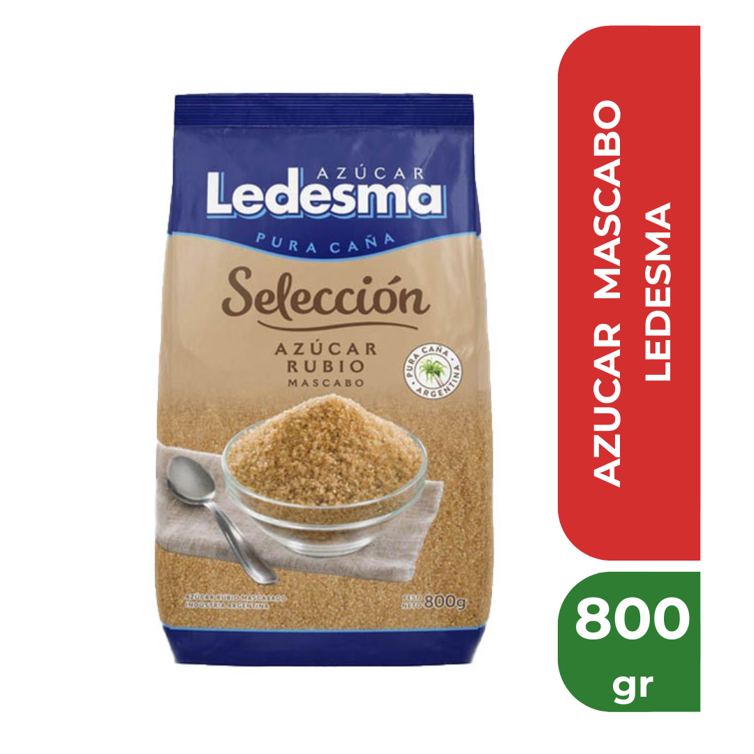 LEDESMA AZUCAR MASCABO 800gr