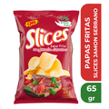 SLICES PAPAS FRITAS JAMON 65gr